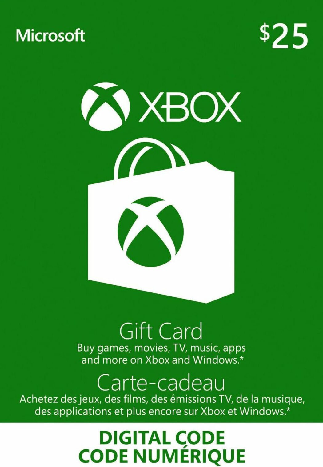 Xbox Live Gift Card 25 CAD CA Xbox card cheaper