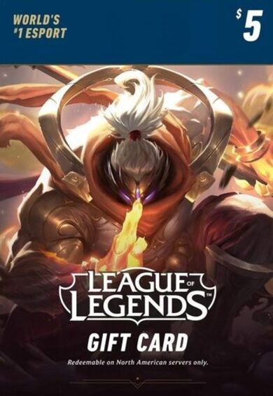 E-shop League of Legends Gift Card 5$ - NA Server Only