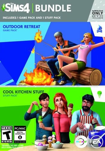 The Sims 4 Bundle Pack: Outdoor Retreat and Cool Kitchen Stuff Pack (DLC) Origin Key GLOBAL