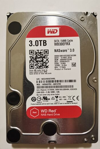 Western Digital Red 3 TB HDD Storage