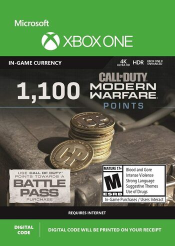 1100 Call of Duty: Modern Warfare Points (Xbox One) Xbox Live Klucz GLOBAL
