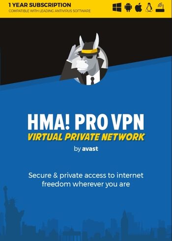 HMA! Pro VPN 5 Devices 1 Year Avast Key GLOBAL